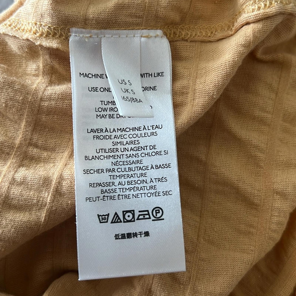 Free People Sugar Cube Smocked Tee, Size S New w/Tag