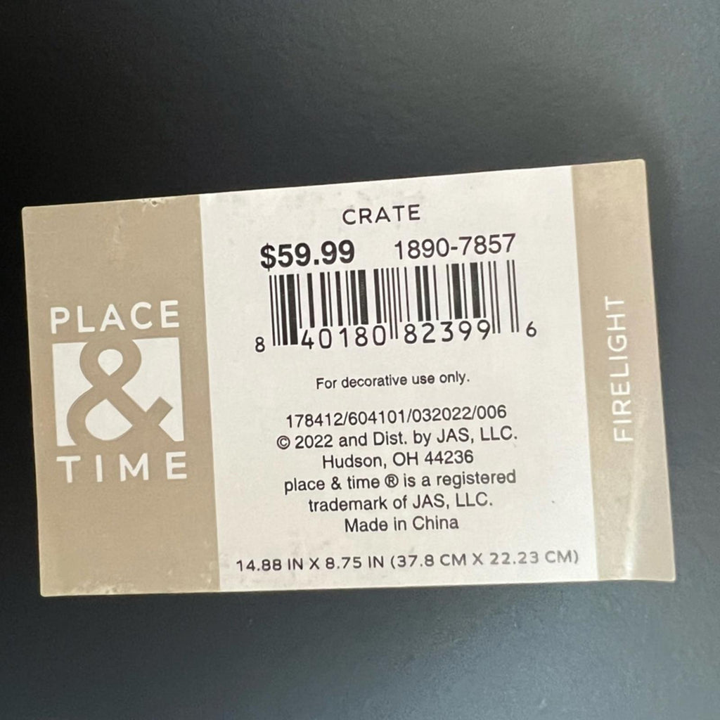 Place & Time CRATE ‘Tis The Season, Brown New with Tag