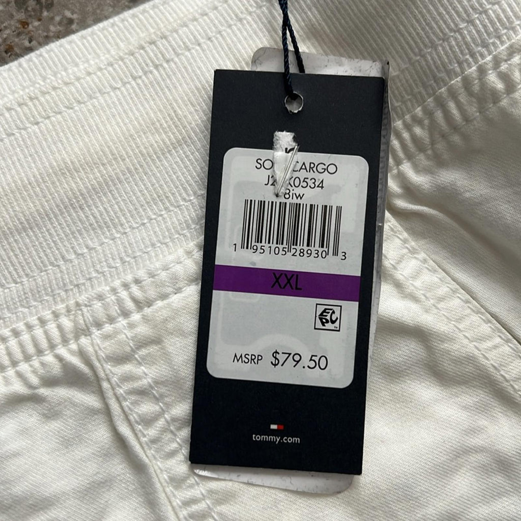 Tommy Hilfiger Alton Cuffed Straight Leg Pants in White, New w/Tag