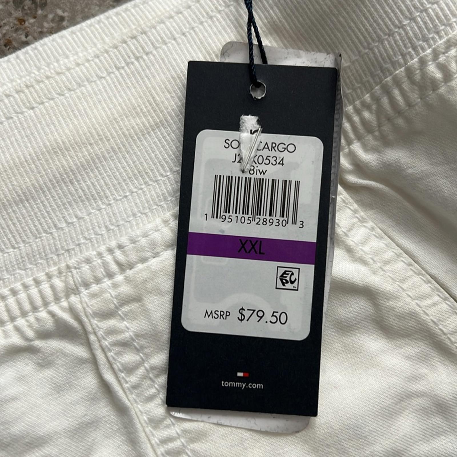 Tommy Hilfiger Alton Cuffed Straight Leg Pants in White, New w/Tag