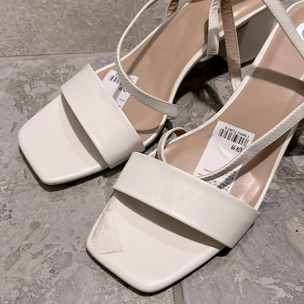 NEW Journée Collection Lirryc Dress Sandals in White, Size 12 New w/o Box