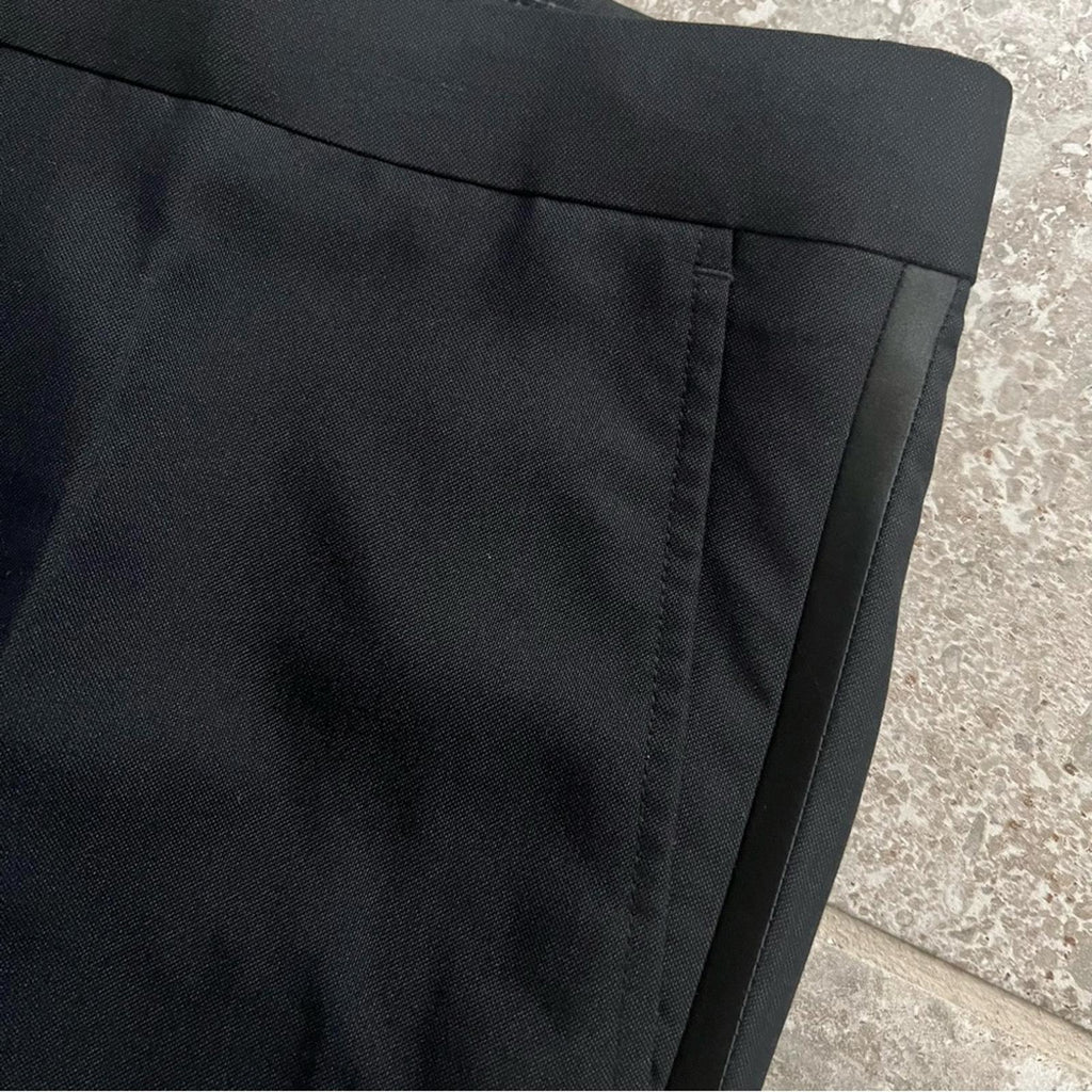 The Savile Row Company London Slim Fit Tuxedo Pants, Black, Size 38W X 44L NEW