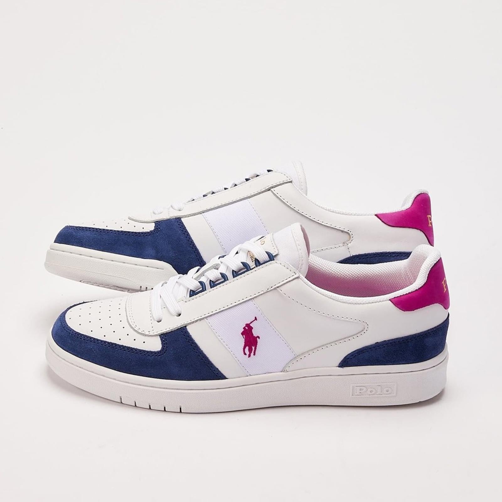 Polo Ralph Lauren Court Leather-Suede Sneakers in White Size 9, New SOLD OUT!