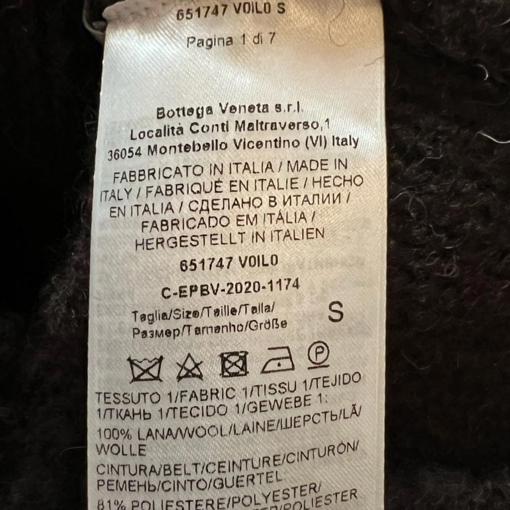 NEW Bottega Veneta Brown Wool Mini Skirt, Size Small New w/o Tag, Retail $990