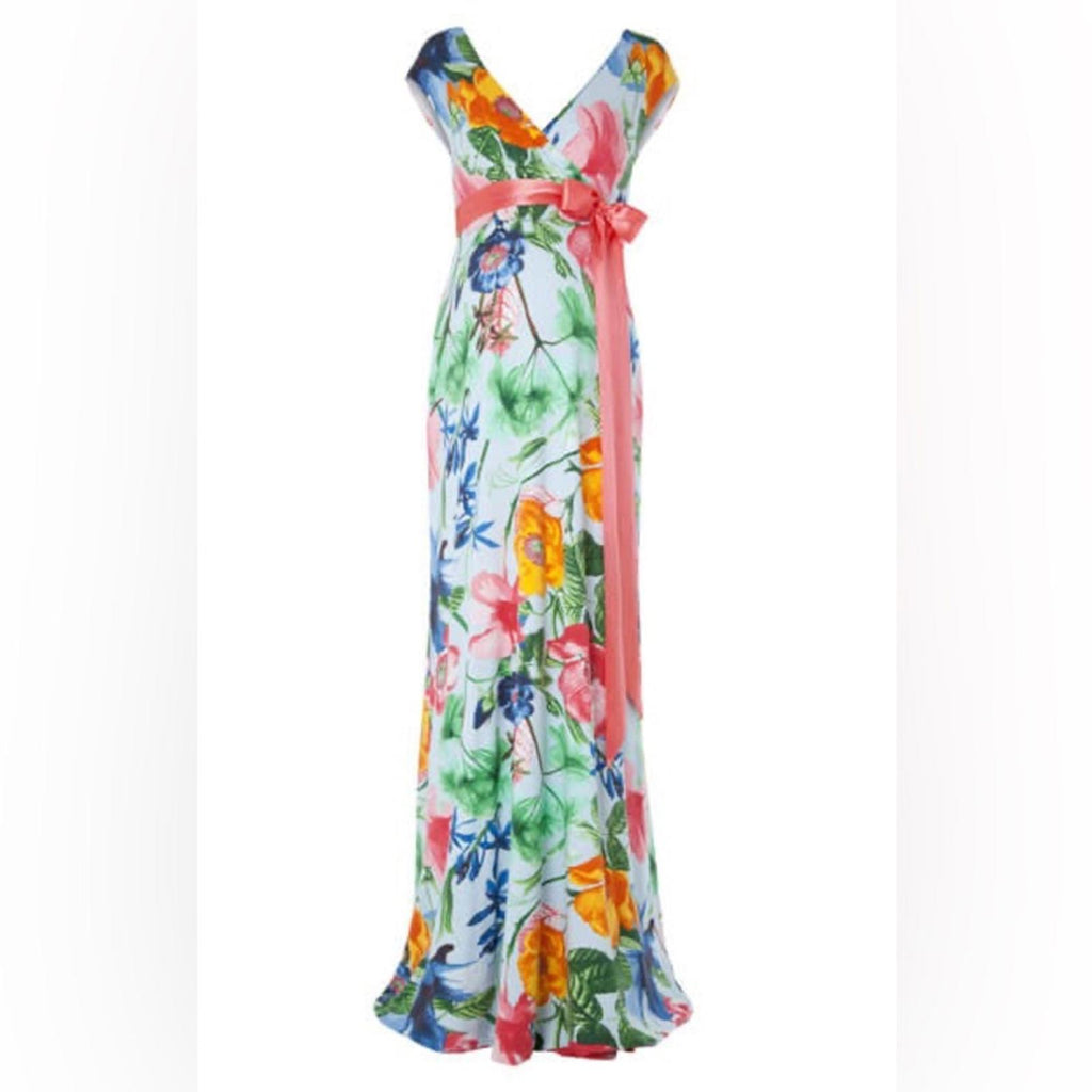 Tiffany Rose Alana Jersey Maxi Maternity Dress in Hawaiian Breeze Size 2(US 6-8)