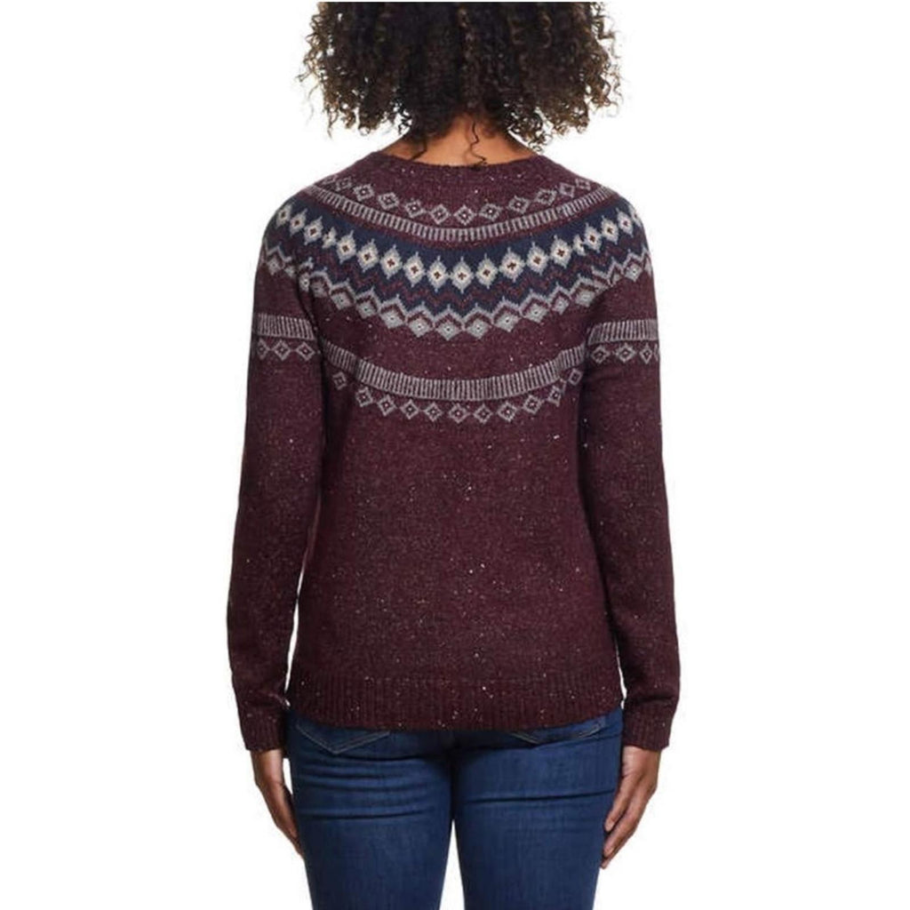 Weatherproof Vintage Fairisle Sweater in Wine, Size L EXCELLENT!