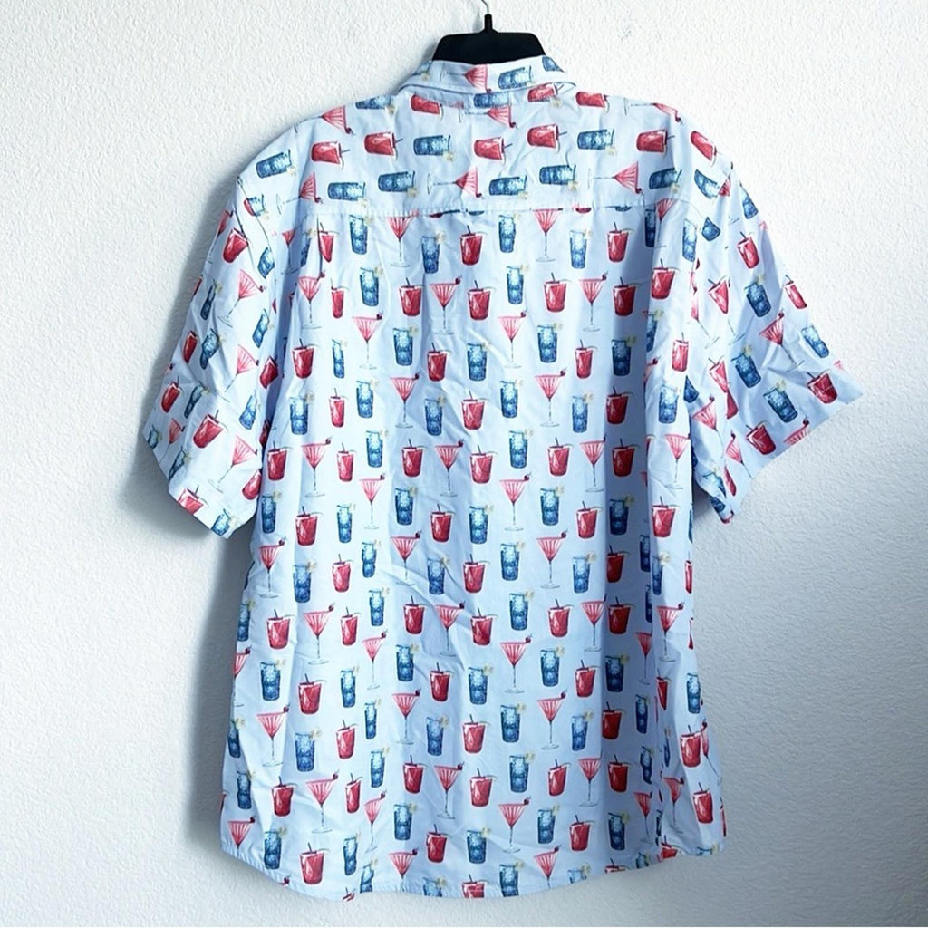 Tommy Bahama Coconut Point Island Zone Short Sleeve Button-Up Shirt NWT Size XL