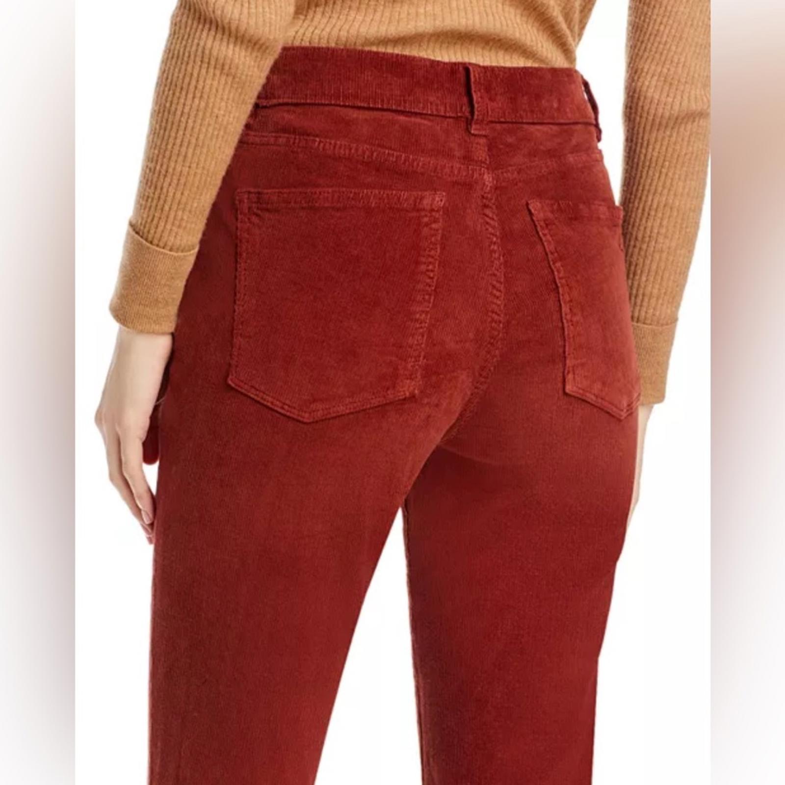 DL1961 Bridget High Rise Ankle Bootcut Corduroy Jeans in Paprika, NWT, Size 23