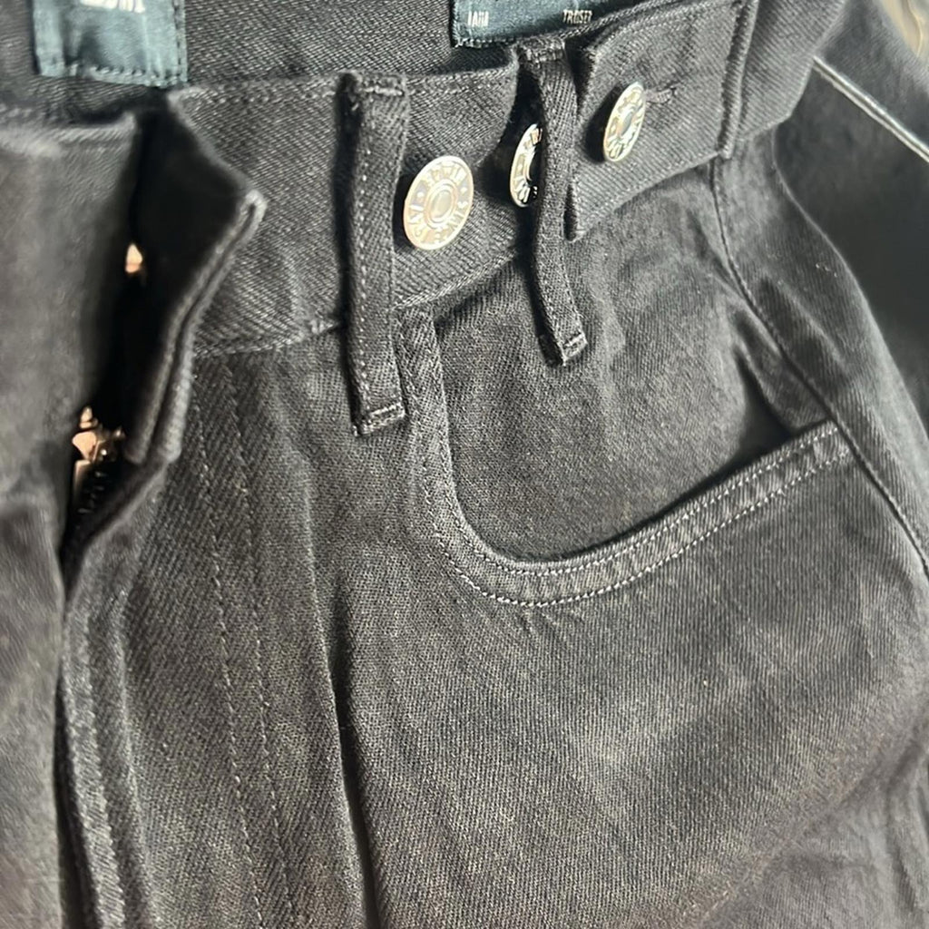 Anthropologie’s Edwin Maiia Cropped Wide Leg Jeans, Black Size S New w/Tag $228