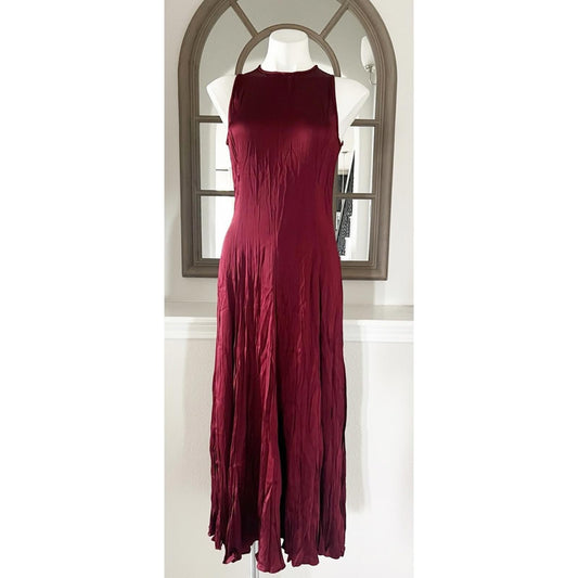 Michael Kors Collection Jamison Crushed Satin Charmeuse Dress NWT Retail $1,990