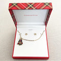 Charter Club Crystal & Faux Pearl Tree Pendant Necklace & Star Stud Earrings Set