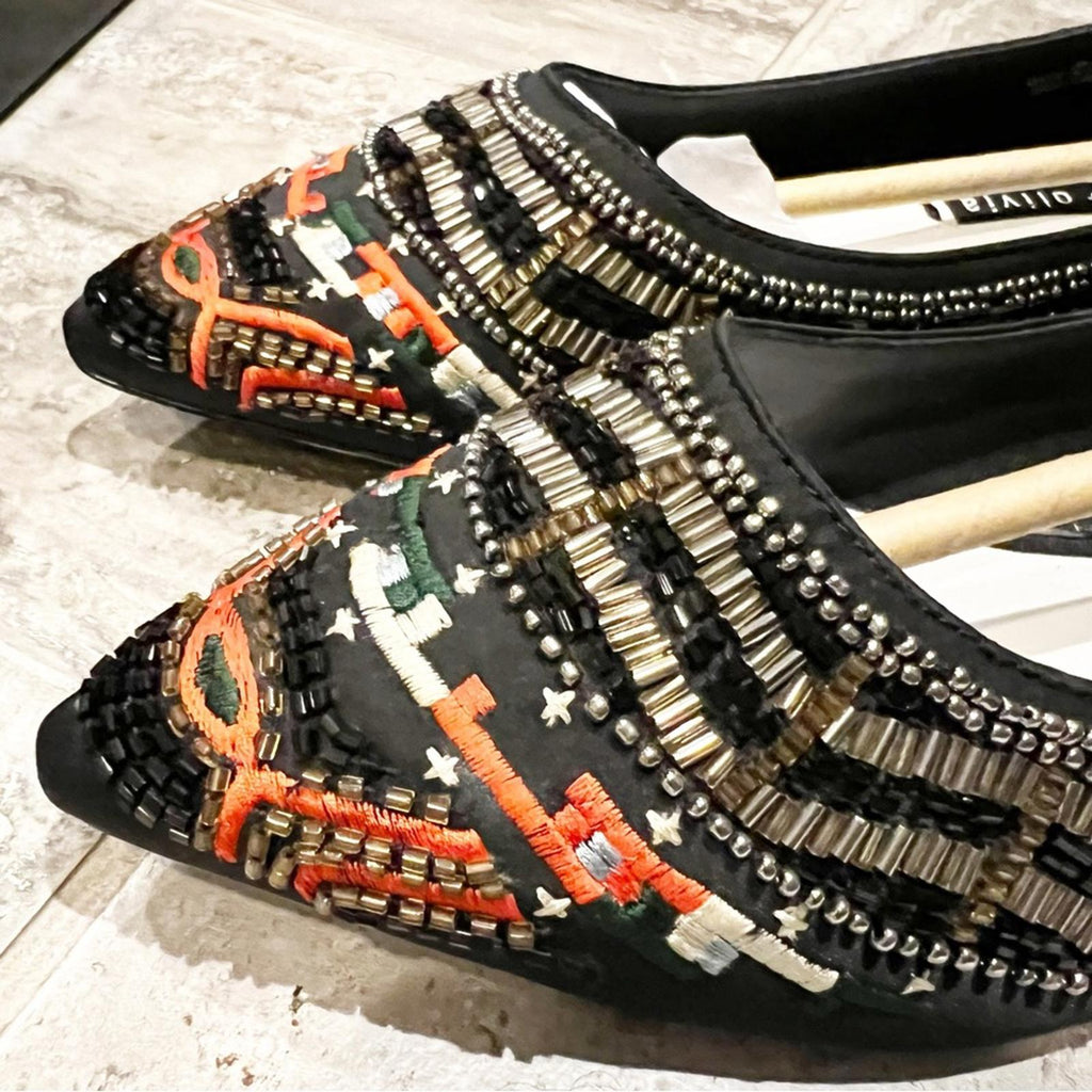 Alice + Olivia Lenora Slip-On Stitch Ballet Flats, Size 39.5 New in Box $395