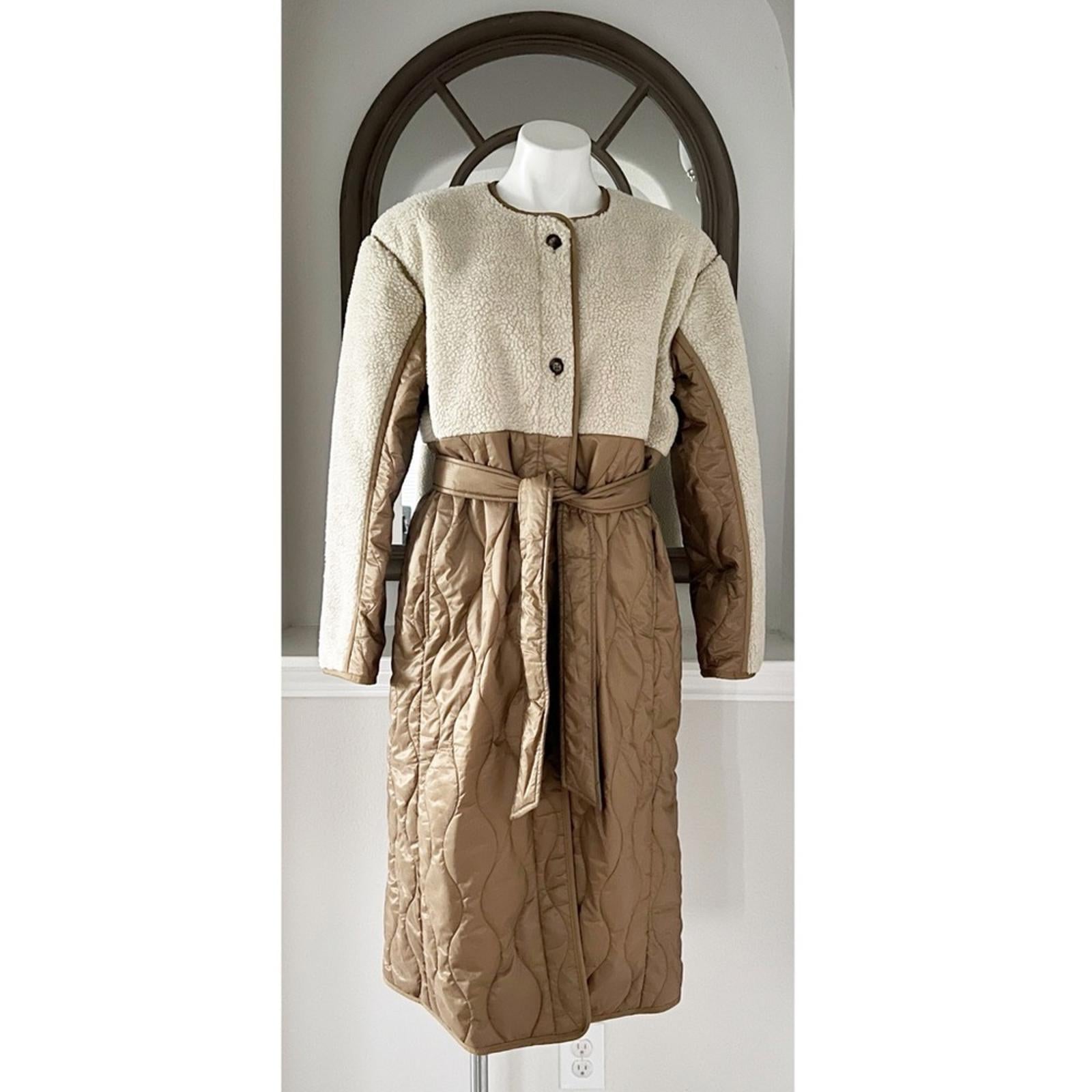 Polo Ralph Lauren Water-Repellent Belted Hybrid Liner Coat Size M New w/Tag $598