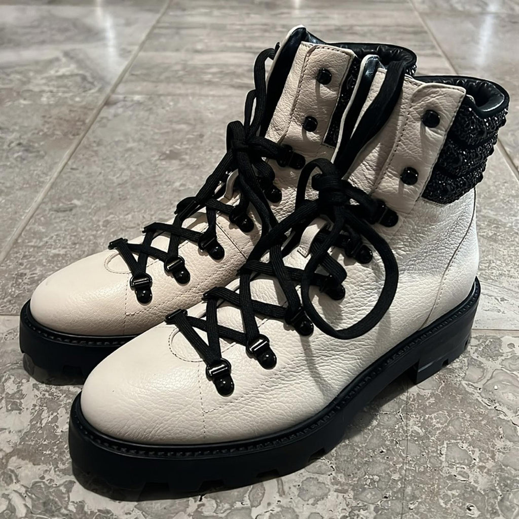Jimmy Choo White Eshe Boots a Limited Edition, NWT, Size 39.5 Retail $1,625
