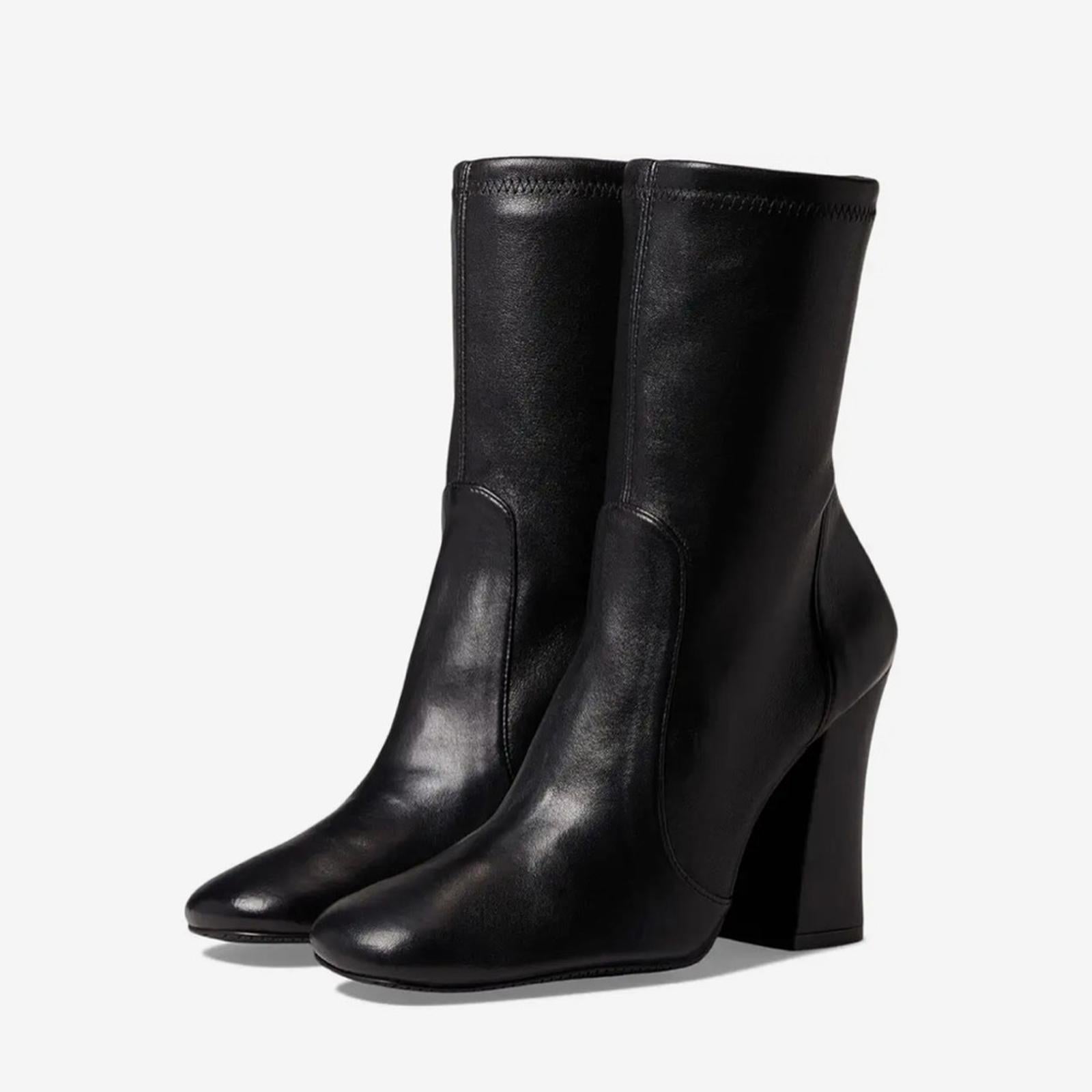 Stuart Weitzman Curveblock High Heel Booties in Black, Size 8 New $650 SOLD OUT!