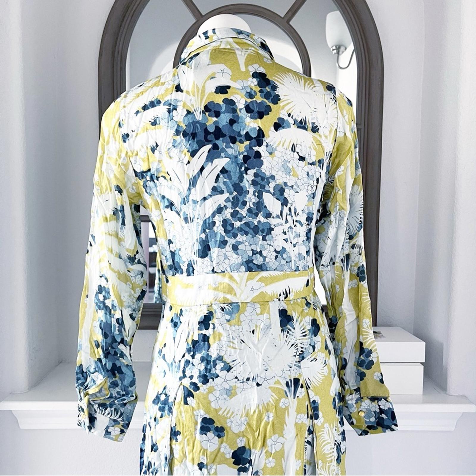 Falguni Shane Peacock Yellow Divine Long Maxi Dress, Size M, New w/Tag