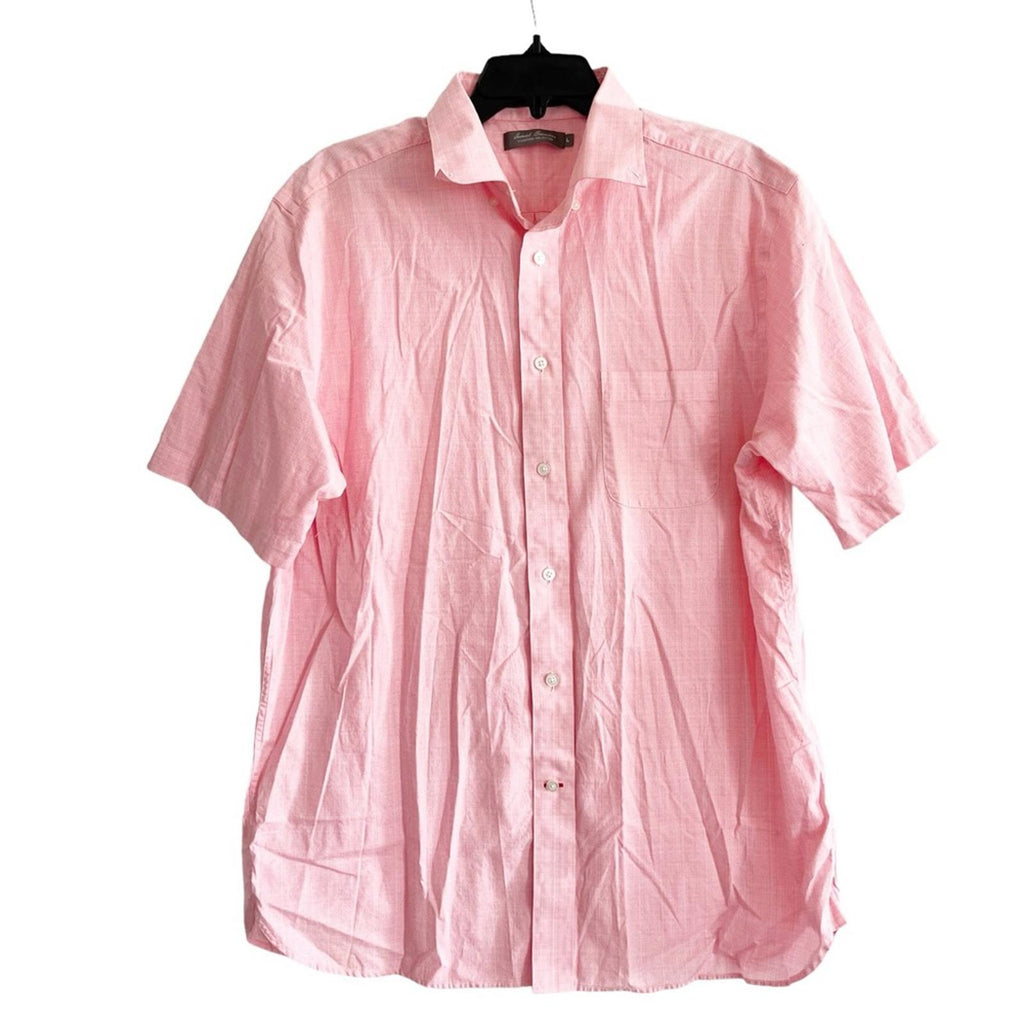Daniel Cremieux Short Sleeve Button-down Shirt in Pink, EXCELLENT!