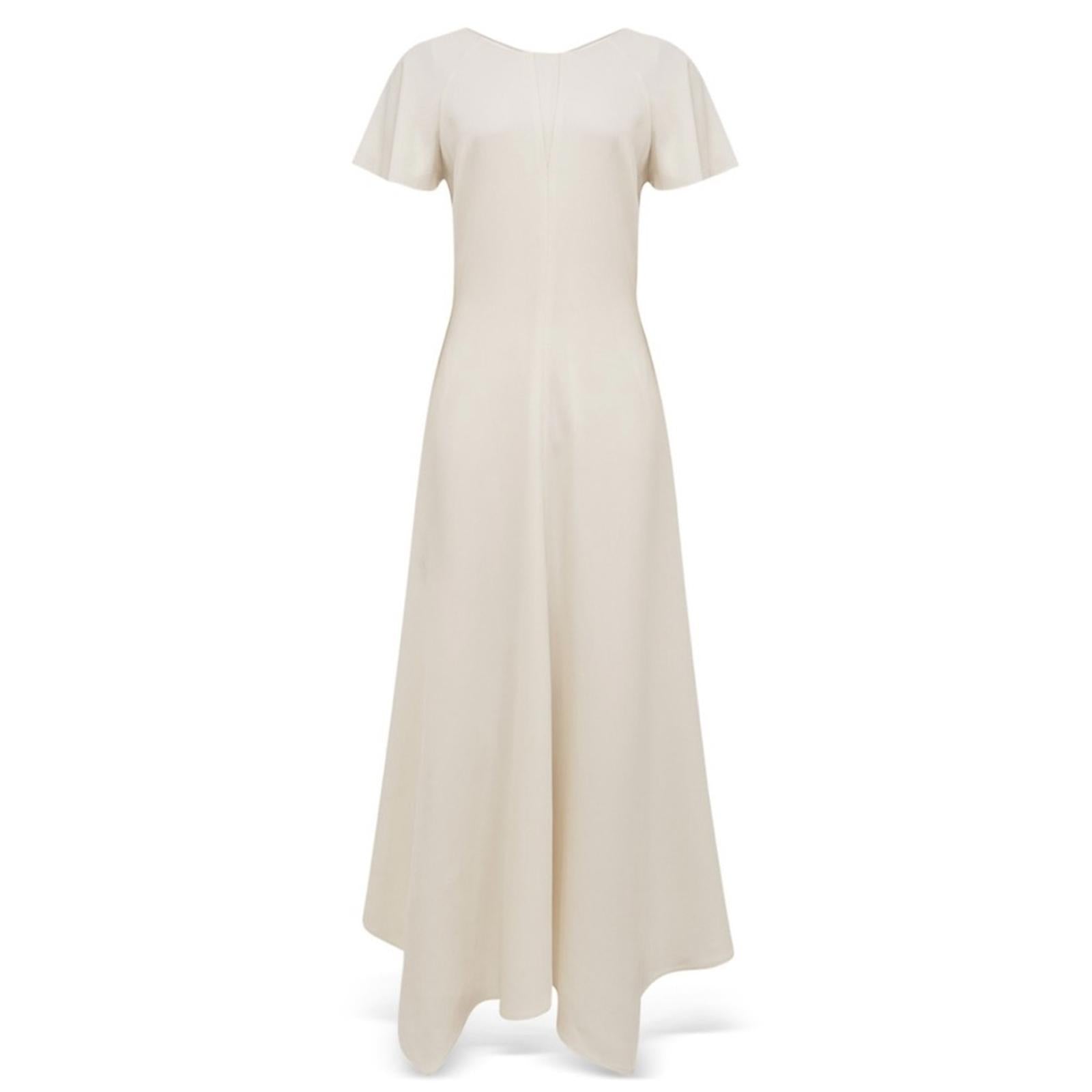 REISS Eleni Flutter Sleeve Midi Dress, Size UK 6, US 2 New w/Tag Retail $385