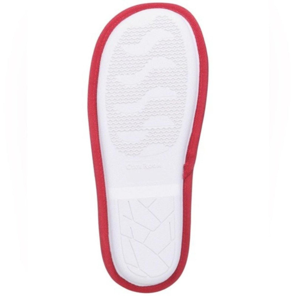 Club Room Men's Flannel Plaid Slide Slippers, (Red, Small) Size 6-7 New in Box