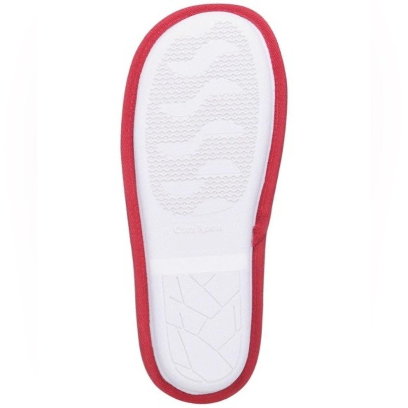 Club Room Men's Flannel Plaid Slide Slippers, (Red, Small) Size 6-7 New in Box