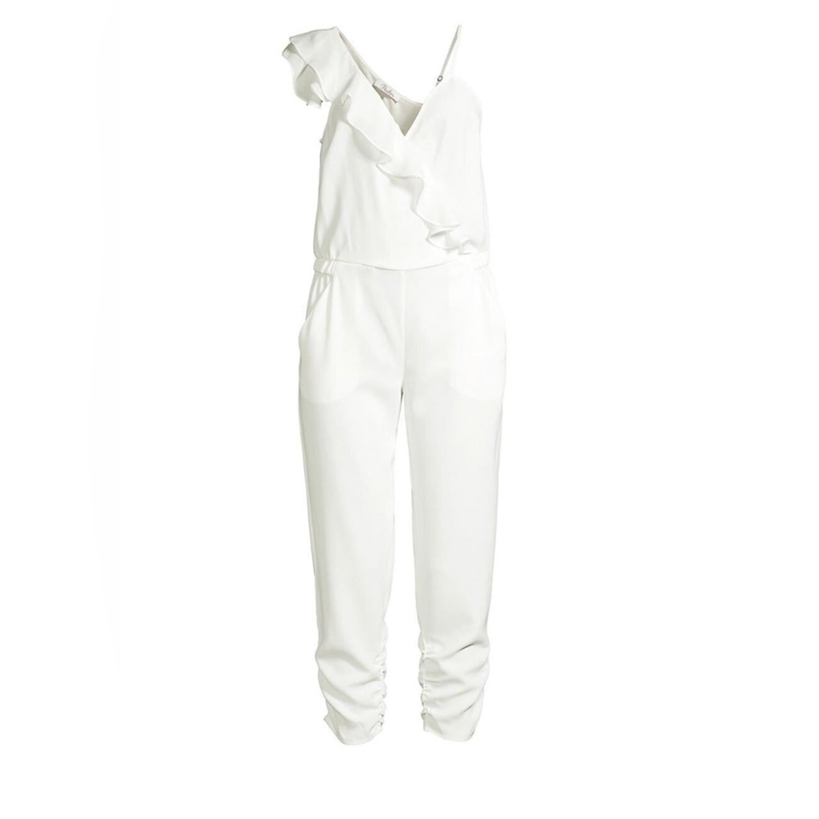 NWT Parker Addison Revolve Asymmetrical Jumpsuit in White, New w/Tag Retail $278