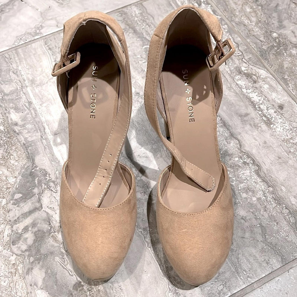 Sun+Stone Estrella Block Heel Platform Pumps, Size 9.5 NEW w/o Box