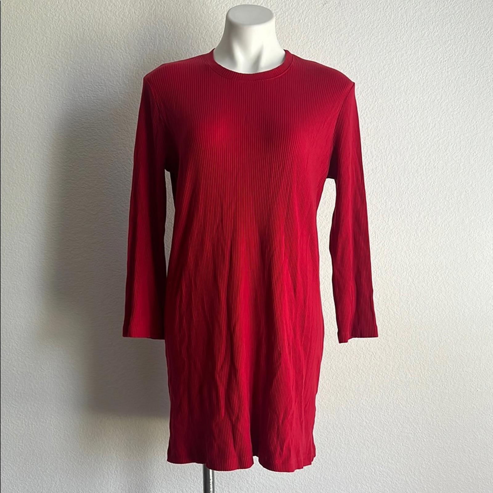 Reformation Jeanne Long Sleeve Sweater Dress in Red, EXCELLENT, Size XL