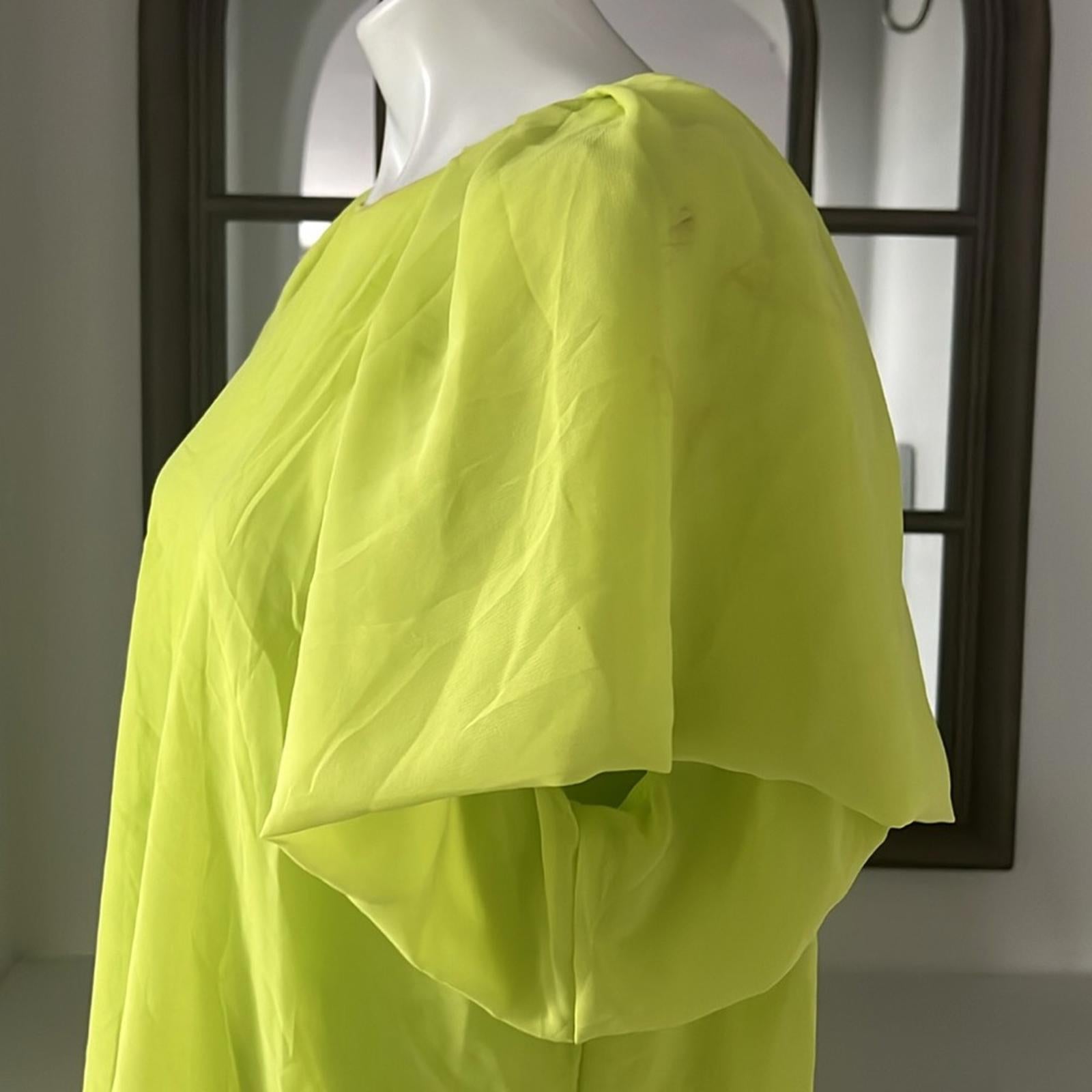 NWT Kobi Halperin Alice Puff Sleeve Blouse Size L New w/Tag Retail $298 Sold Out