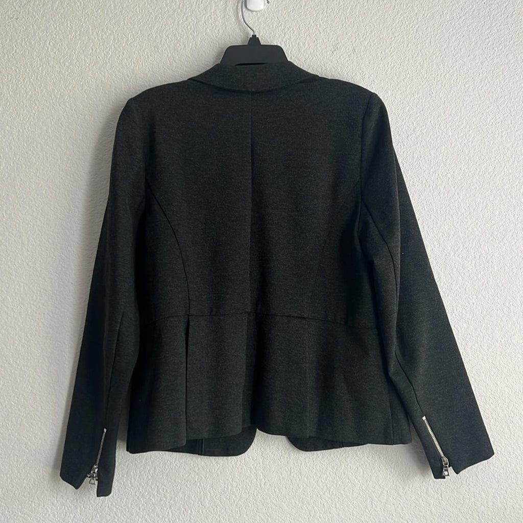 Lane Bryant’s 6th & Ln Blazer in Heather Grey/Black Size 14 EXCELLENT