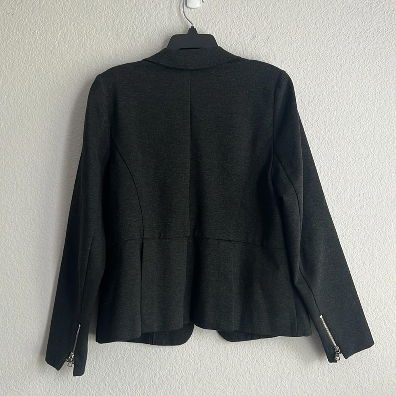Lane Bryant’s 6th & Ln Blazer in Heather Grey/Black Size 14 EXCELLENT