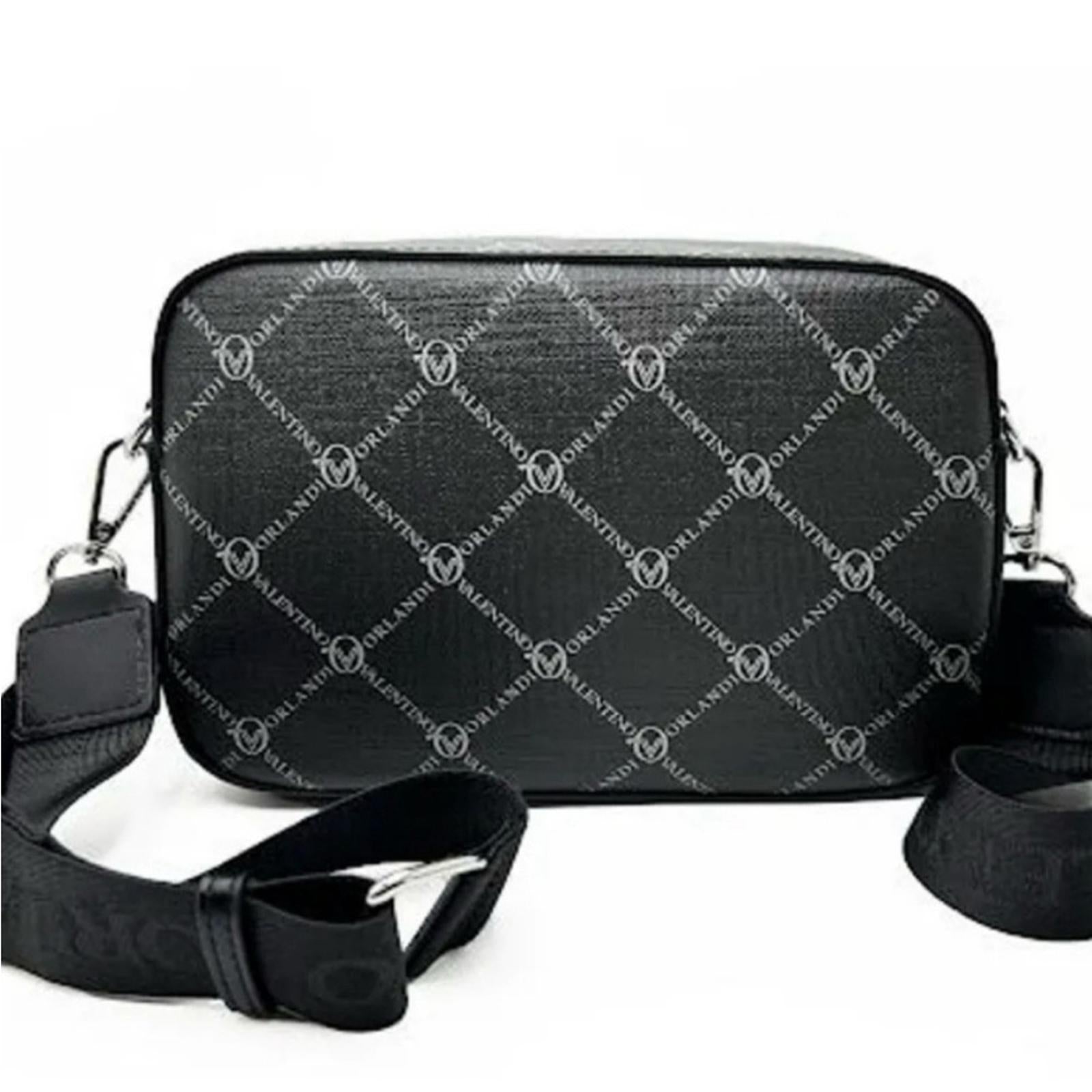 NWT Valentino Orlandi Camera Bag, Black, Style #V-3007 New w/Tag