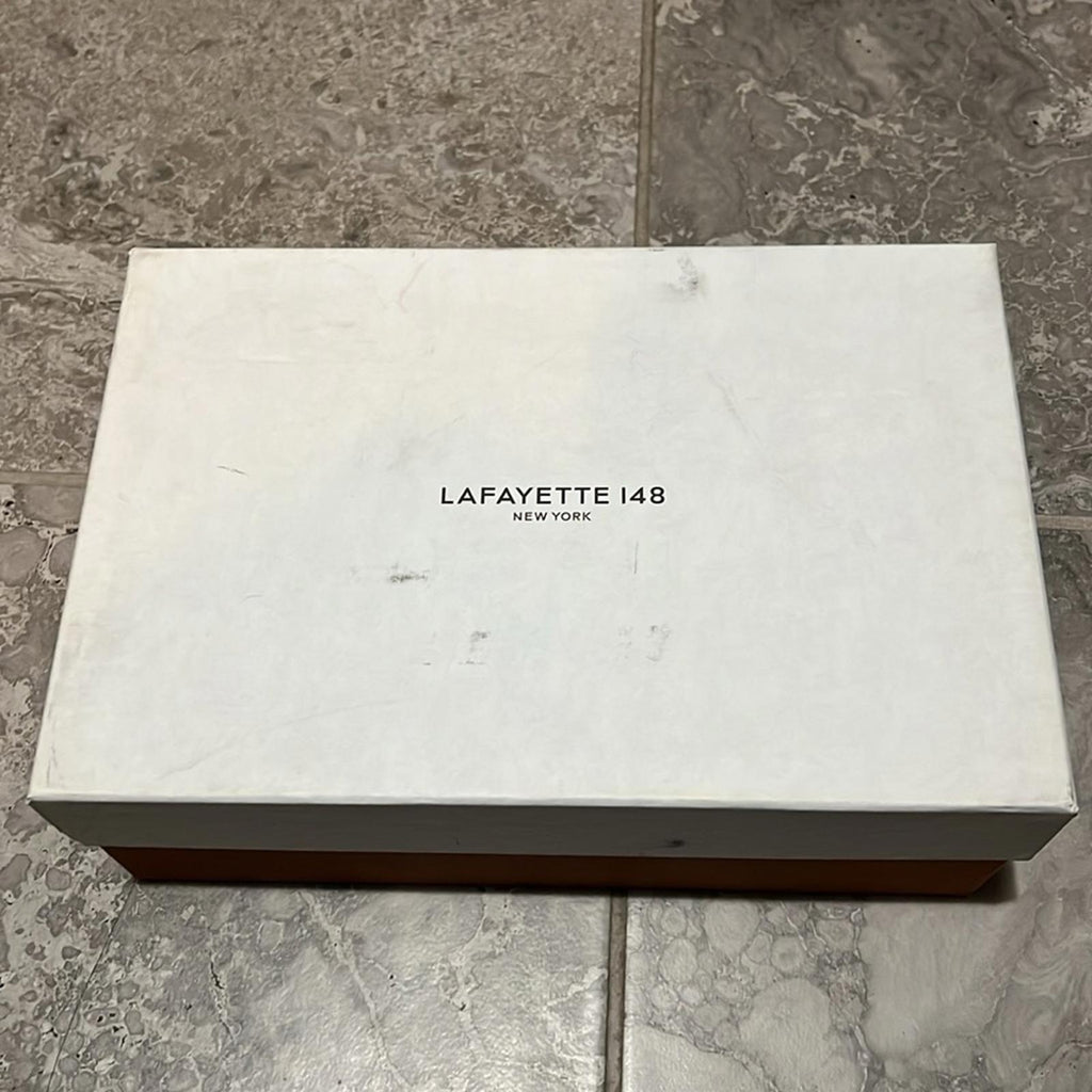Lafayette 148 New York Clarette Mule Sandals in Black, EXCELLENT, Size 36.5