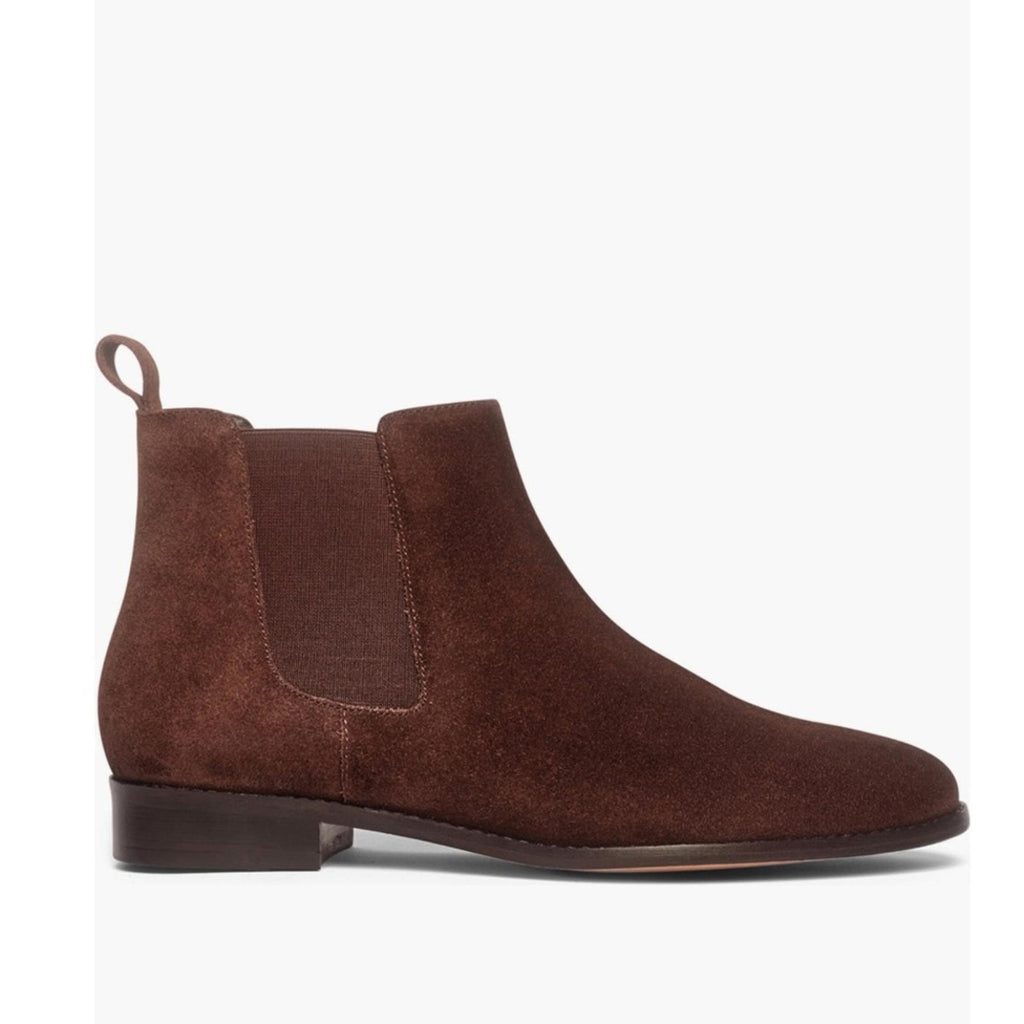 HER by Anthony Veer Michelle Chelsea Leather Boots in Brown, Size 6.5 NEW in Box