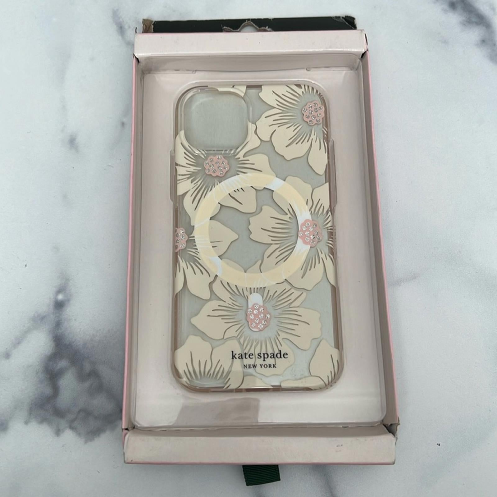 Kate Spade Protective Case for MagSafe Hollyhock Floral for iPhone 6.1” (2021)