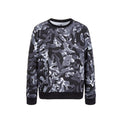 ID Ideology Big Boys Black & White Waves Long Sleeve Crewneck Pullover Size XL