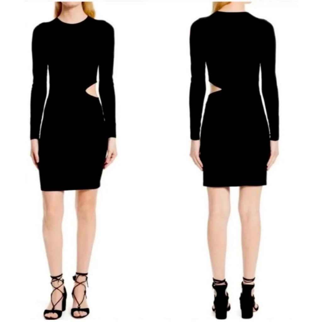 Elizabeth and James Railey Side Cut-Out Dress Black, Size L New w/Tag $385