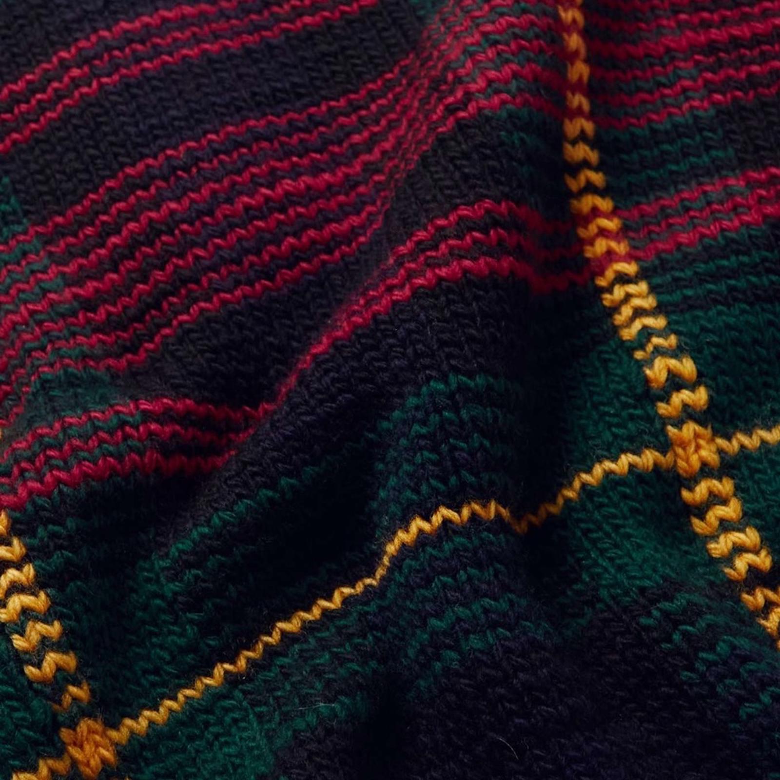 NWT Polo Ralph Lauren Checked Wool Rollneck Sweater, Size XS New w/Tag $998