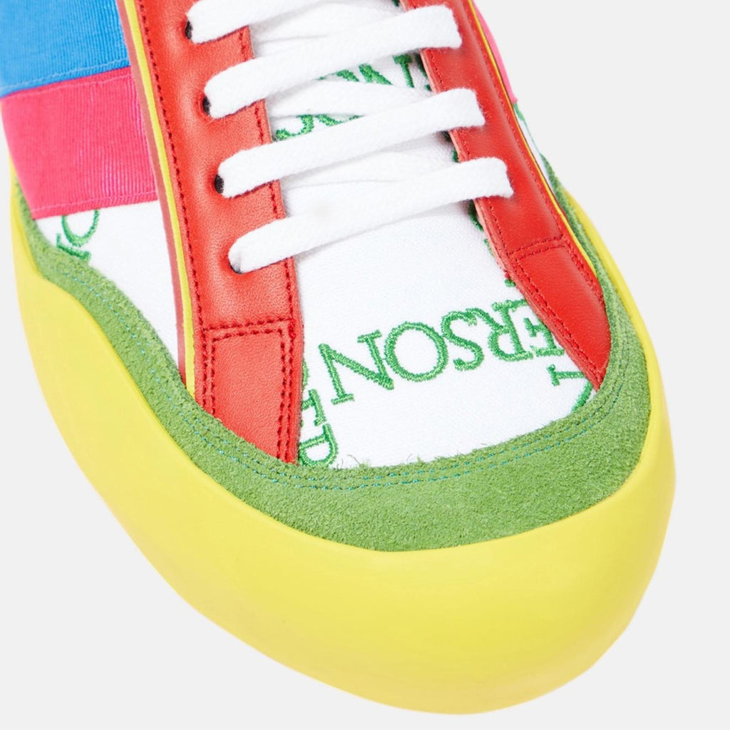 JW Anderson LaceUp Bubble Sneaker, Suede Yellow-Canvas Size 39 New + DustBag