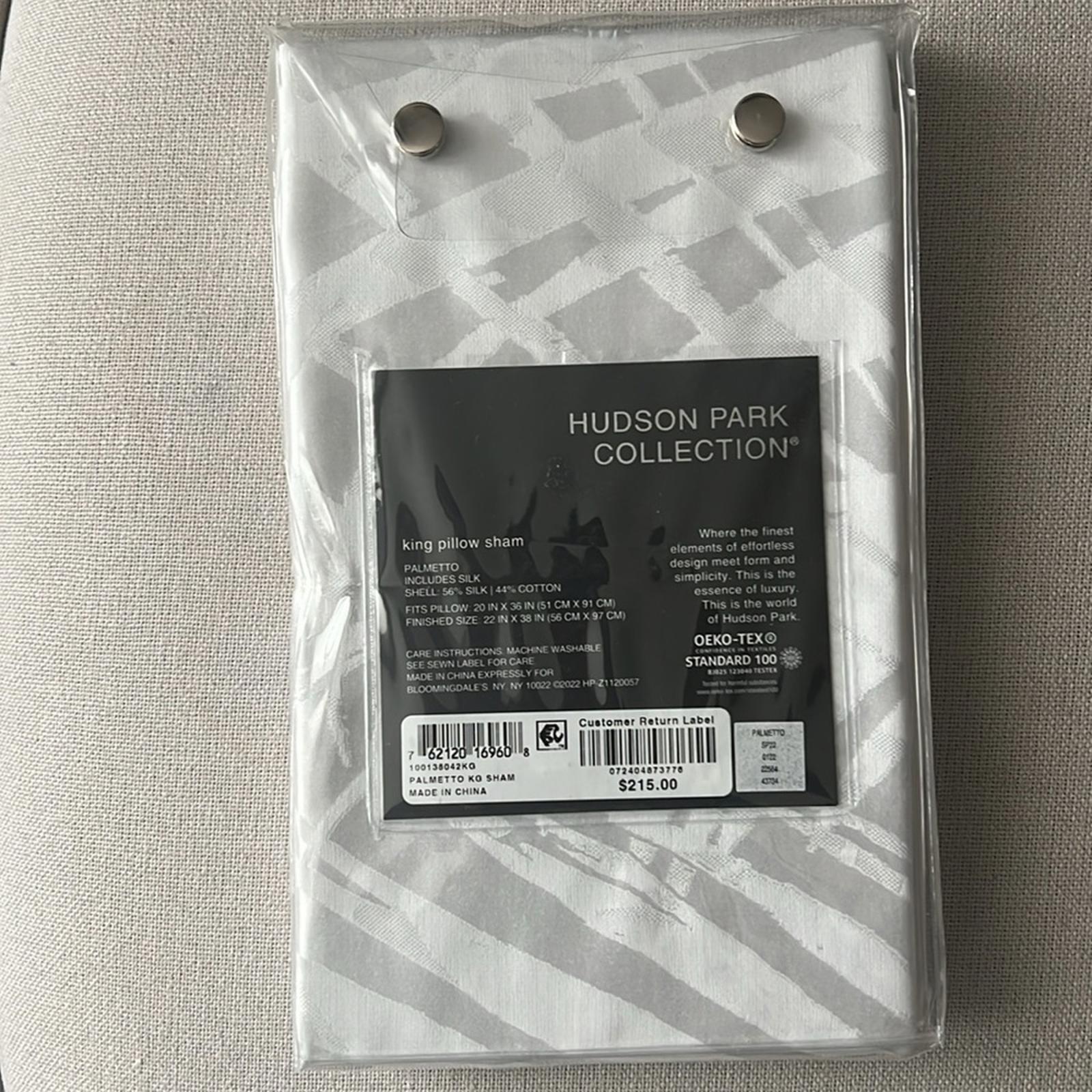 Hudson Park Collection Palmetto Cotton Silk King Sham, New w/Tag