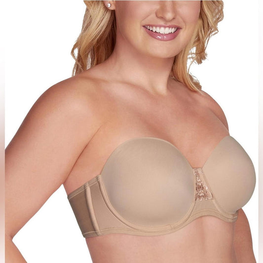 NEW Vanity Fair Strapless Full-Figure Bra, Comes with Straps, Size 40D NWT
