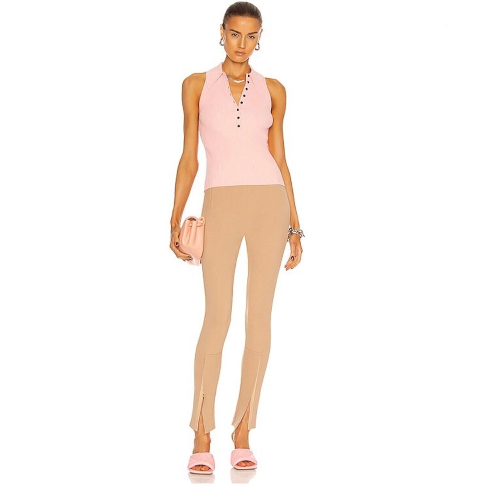 A.L.C. Asher Ribbed Top in Pink Sand, Size L New w/Tag Retail $295