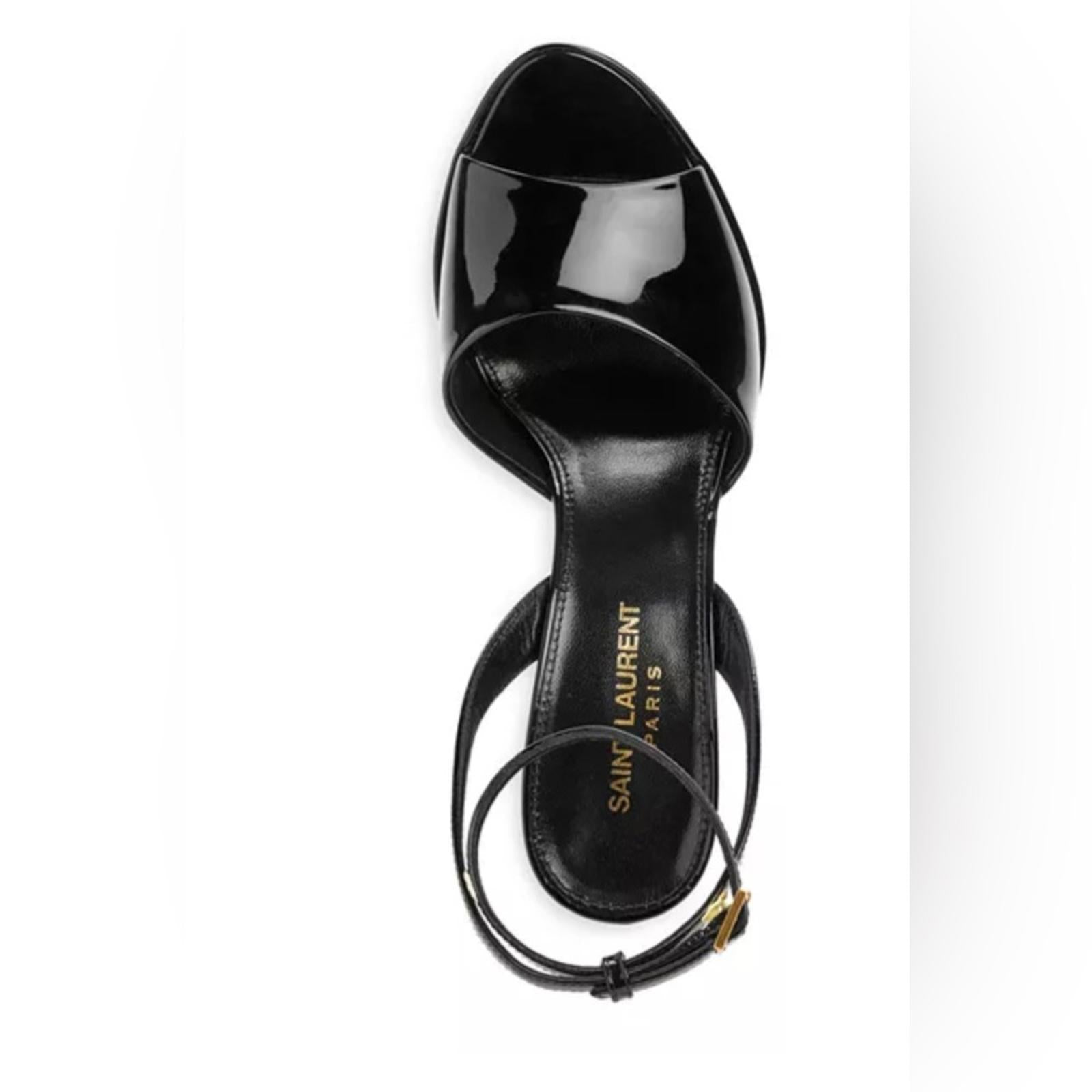Saint Laurent Jodie Platform High Heel Sandals, Size 40