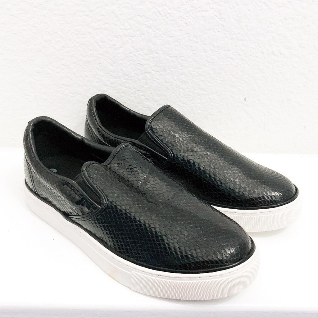 Comme des Garçon Embossed Sneakers Slip-On Shoes, Black/White Size 11 New in Box