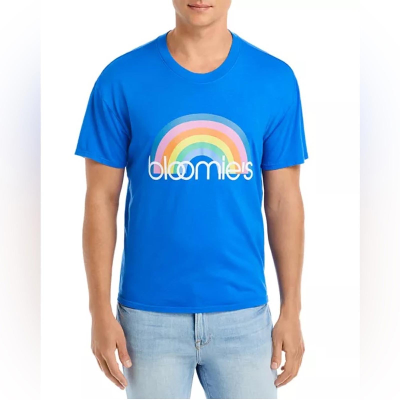 Bloomie's Unisex Rainbow Logo Tee, Size L New w/Tag
