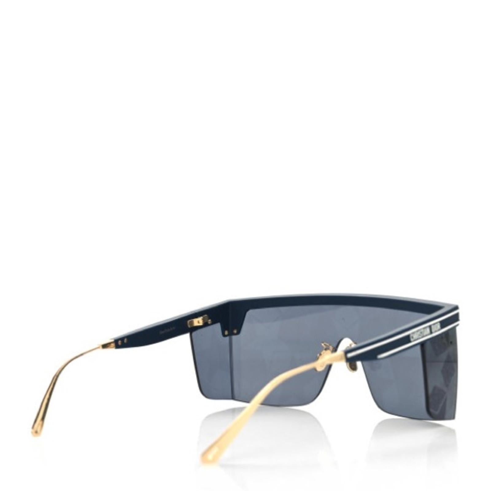 Dior Unisex Sunglasses Matte Navy Blue DIORCLUBM1U31B7 w/Case & Wipe NEW