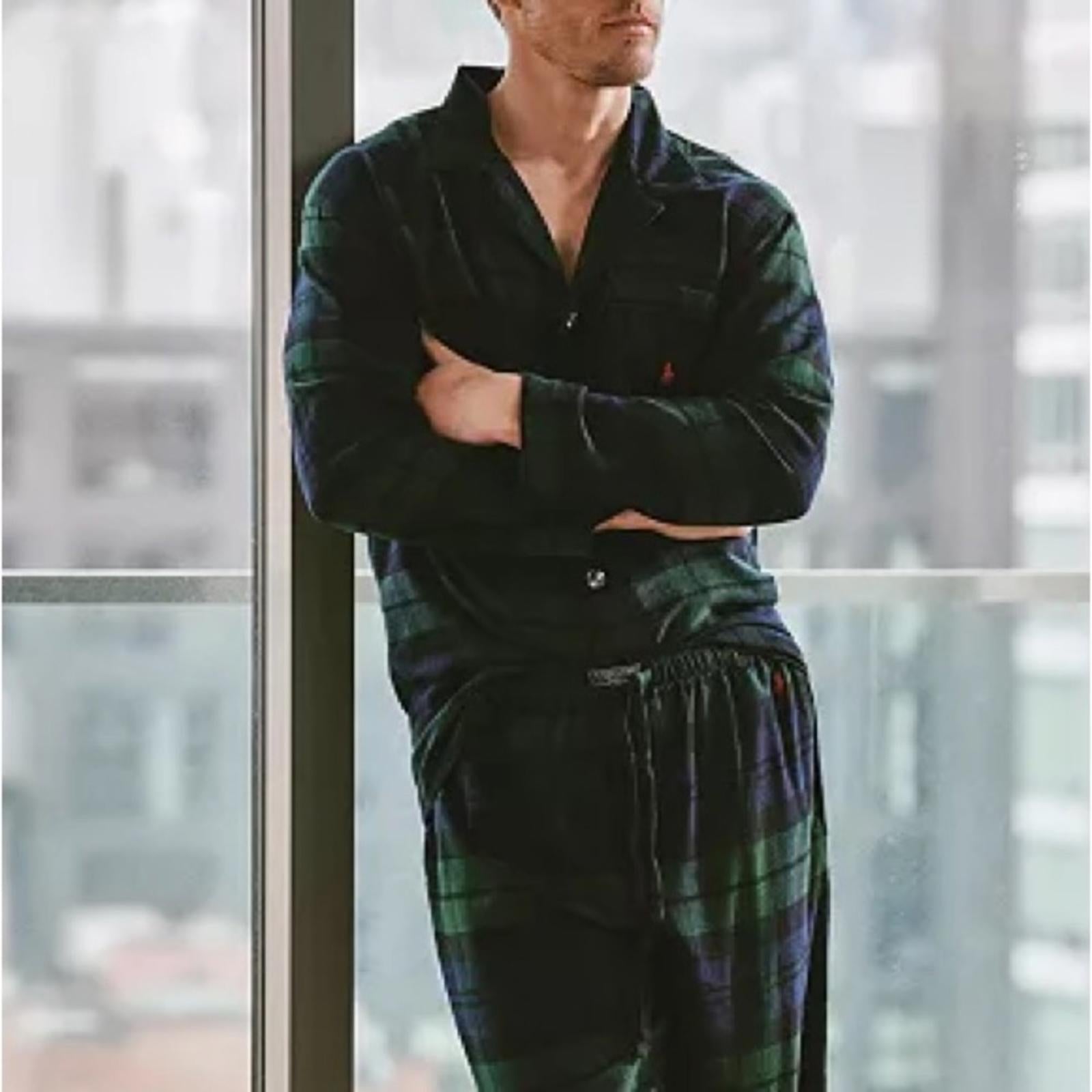 Polo Ralph Lauren Men's Flannel Pajama Top, Size M New w/Tag