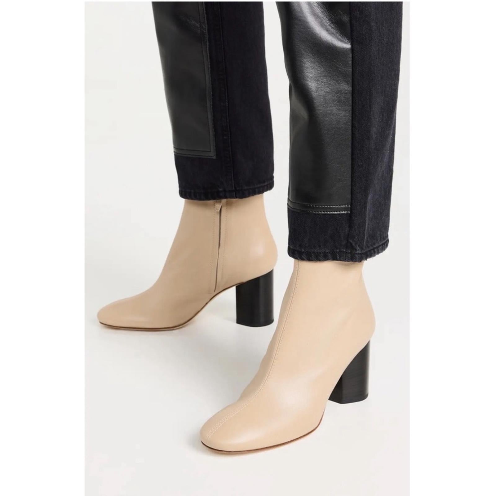 AEYDE Alena Nappa Leather Latte Boots, NEW, EU Size 40