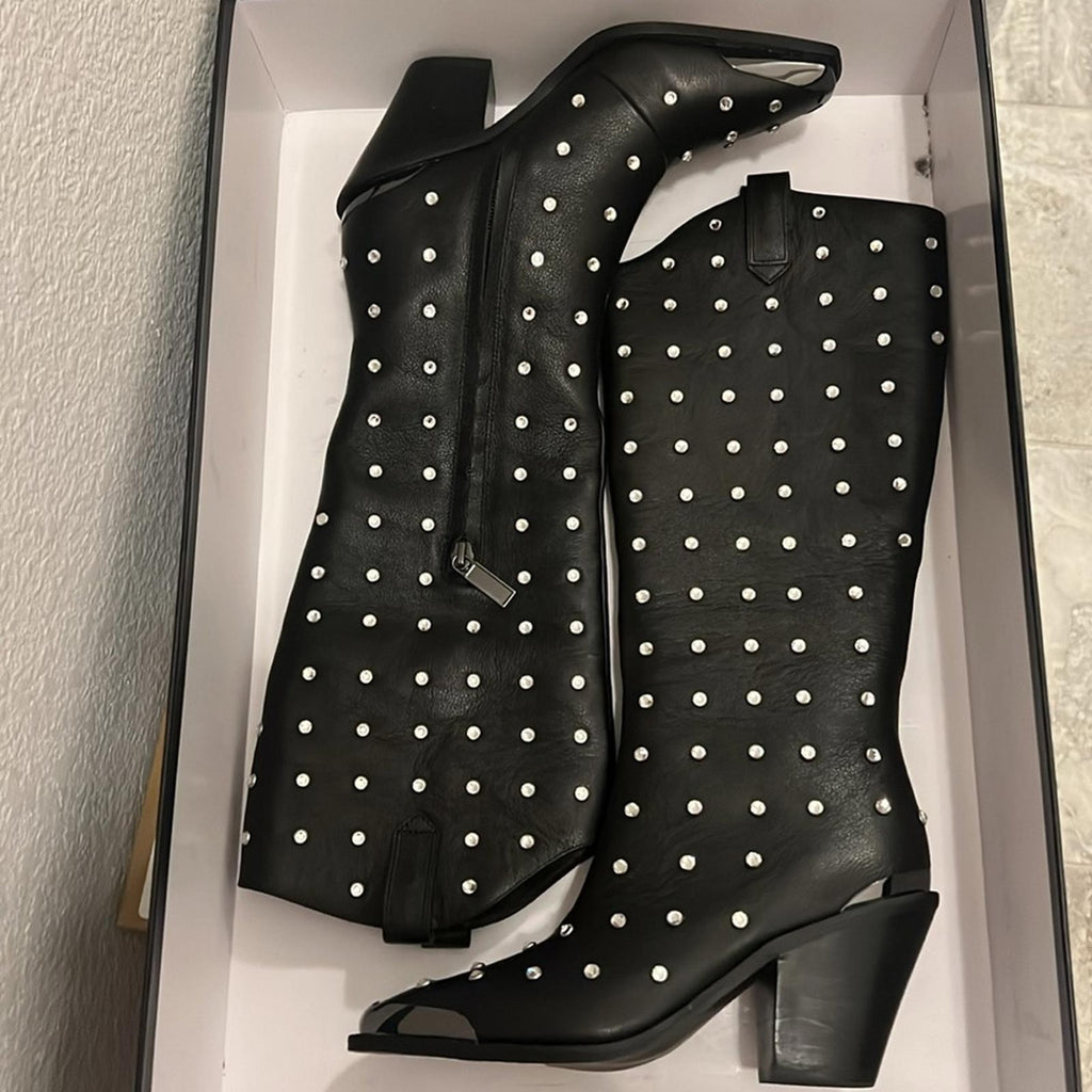 Daniel X Diamond Blazing Saddles Western Boots in Black Size EU35 US5 New in Box