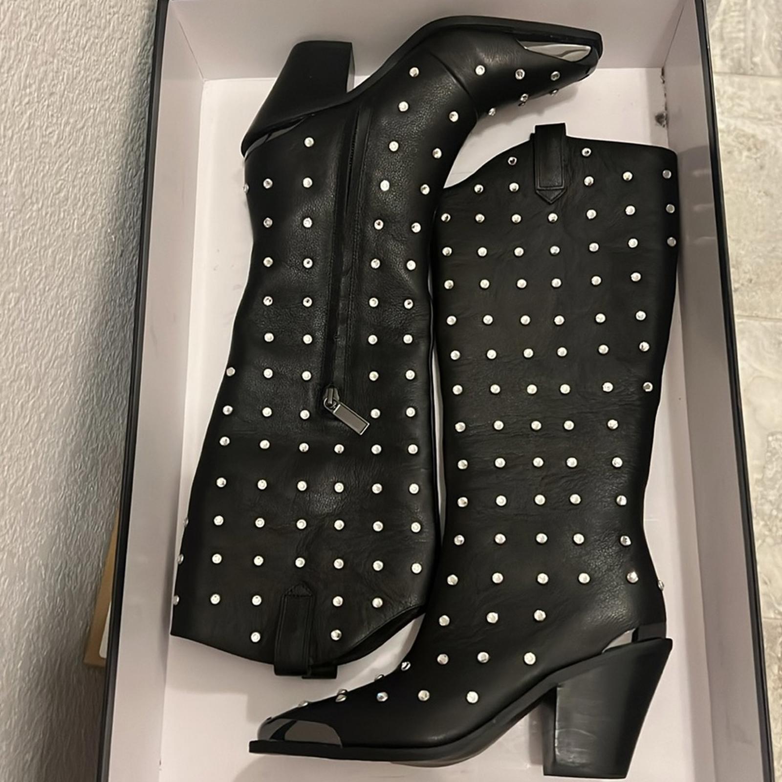 Daniel X Diamond Blazing Saddles Western Boots in Black Size EU35 US5 New in Box