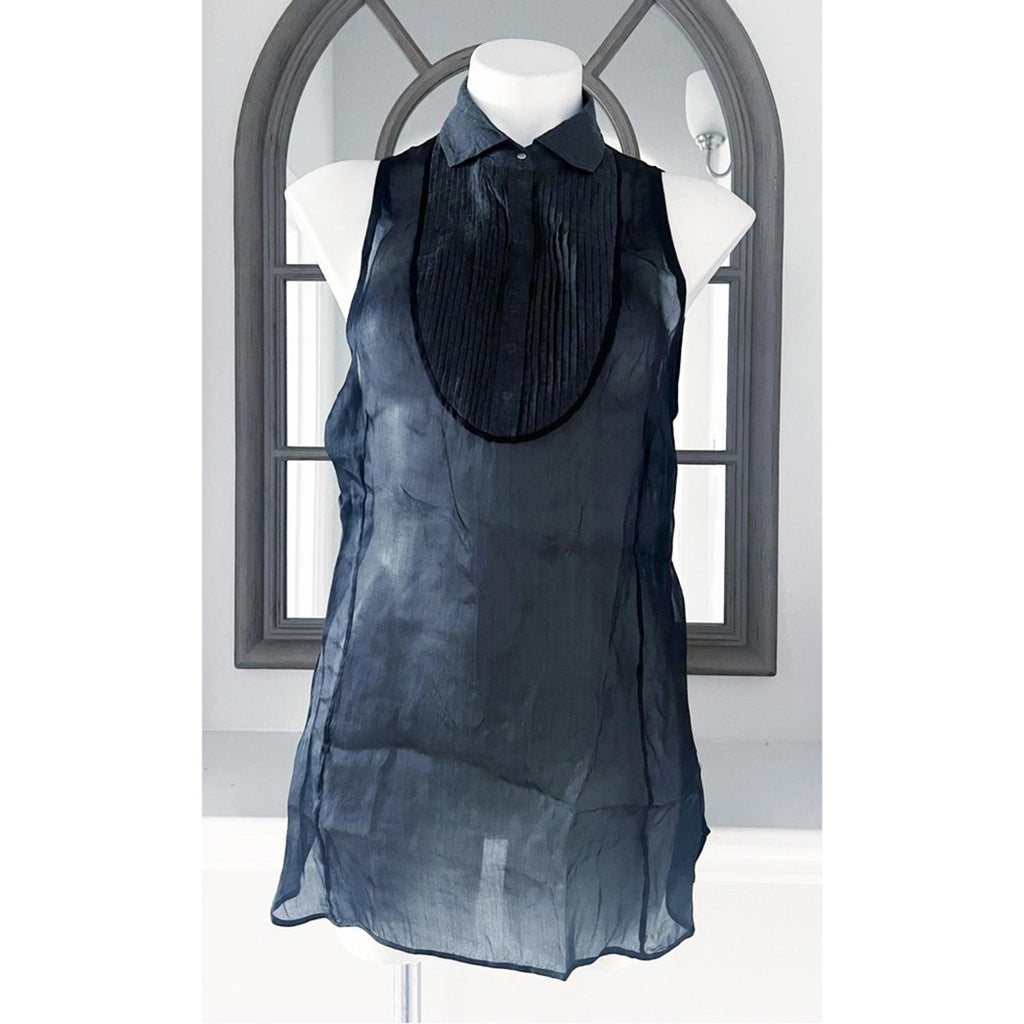 Brunello Cucinelli Sleeveless Black Top, Size M EXCELLENT! $1,180